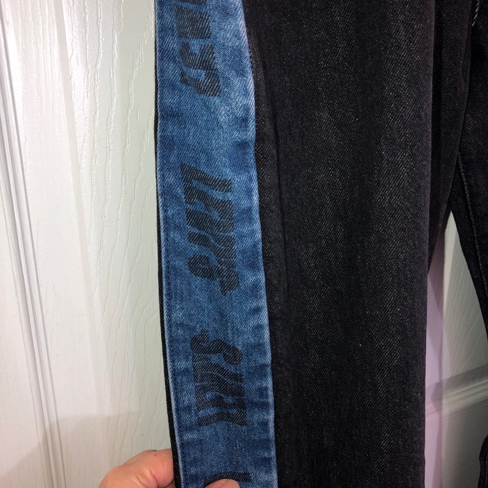 NWT LEVIS Lo-Ball Stack BLACK DENIM Jeans Sz 40 - Picture 6 of 11